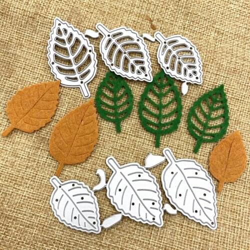 Leaves Metal Cutting Dies Custom Embossing Mold DIY Scrapbooking Album Paper Craft Knife Mould Cards Tree Blade Punch Stencils