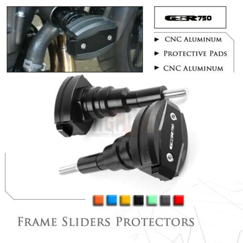 Motorcycle CNC Falling Protection Frame Slider Guard Crash Pad Protector For Suzuki GSR750 GSX-S 750 GSR 750 2011-2017