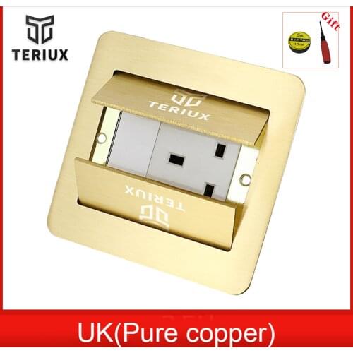 Multi-functional floor socket outlet box British plug receptacle