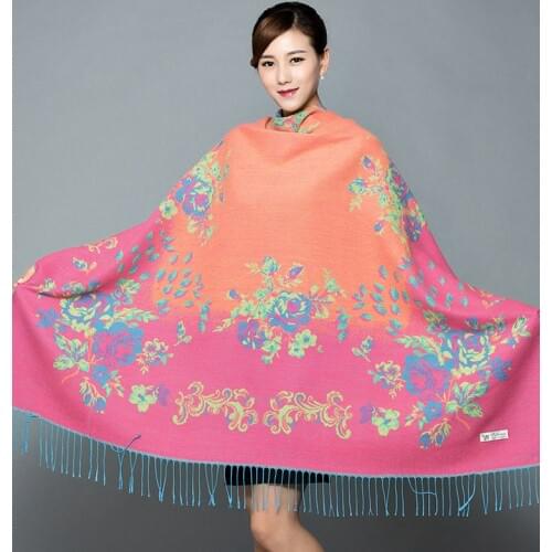 2019 New Fashion Cashmere Shawl Winter Women Poncho Scarves Women Shawl Cape Femme Pashmina Female Bufanda Mujer