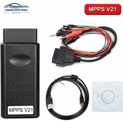 Latest ECU Programmer SMPS MPPS V13 K CAN Flasher Chip Tuning Remap MPPS OBD2 Car Diagnostic Cable MPPS V16/18/v21 Free Shippin
