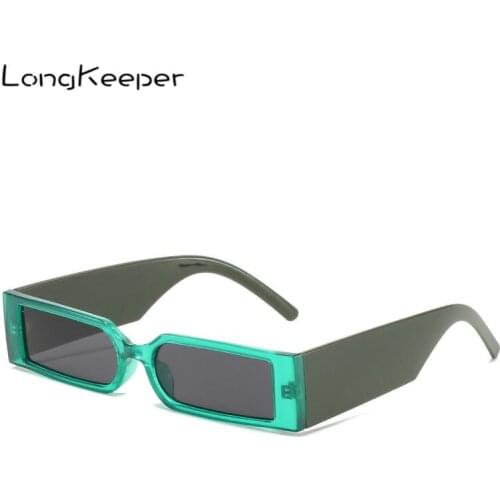 Small Rectangle Sunglasses Women Men Trendy Vintage Brand Designer Square Sun Glasses Male Female Hip Hop Eyewear UV400 Oculos