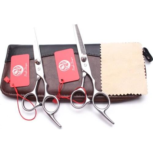 6.5" Purple Dragon Stainless Shiny Professional Hairdressing Scissors Cutting Shears Thinning Scissors Salon Hair Scissors Z1001