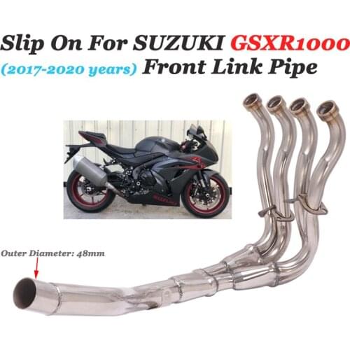 Full System Motorcycle Exhaust Escape For SUZUKI GSXR1000 GSX R1000 2017 - 2020 Slip On Front Link Pipe Connect Original Muffler