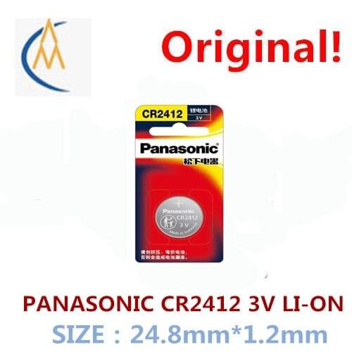 Panasonic CR2412 car card remote control key import button battery ultra-thin new sufficient capacity and durable for long