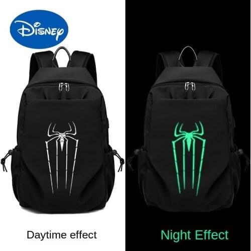 Disney Spider-Man Backpack Mens Student Simple Casual School Bag Fashion Trend Large Capacity Business Computer Backpack