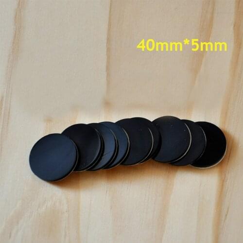 15pcs 40mm*5mm black self adhesive soft anti slip bumpers silicone rubber feet pads great silica gel shock absorber