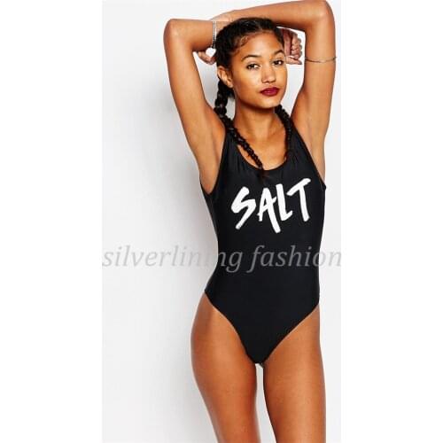 SALT Women Sexy Bodysuit Swimwear Bathing Suit Jumpsuits & Rompers Beachwear One Piece Jumpsuit Bodycon Bodysuit Leotard Top