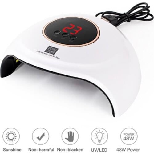 48W LED UV Nail Dryer Lamp ABS Professinal Nail Care Curing Nail Art Machine USB Gel Lamp Light gel polish lampe uv led ongle