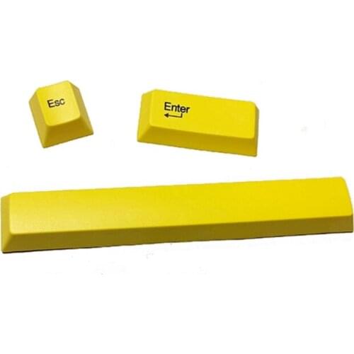 T3LB Only Keycap,DIY PBT 6.25U Space Esc Enter Keycap Five Sides Dye-Subbed Keycap for Mechanical Keyboard Cherry Profile