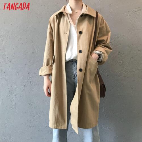 Tangada Women's Long Trench Coats