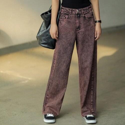 Woman Jeans High Waist Clothes Wide Leg Denim Clothing Loose Streetwear 2021 New Fashion Harajuku Vintage Quality Straight Pants