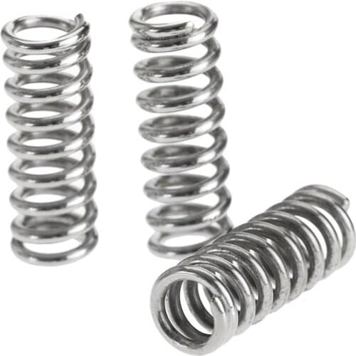 10 Pcs/Set 7.5mm Springs Carbon Steel Stamping Heated Bed Compression Printer Die Spring For 3D Extruder DIY Accessories
