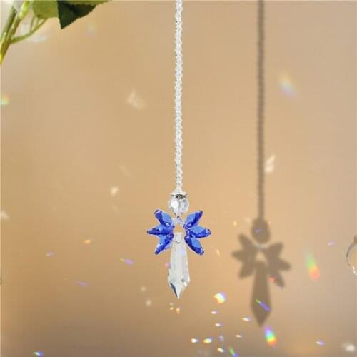2021 Angel Crystal Lighting Accessories Curtain Home Garden Car Pendant Bead Colorful DIY
