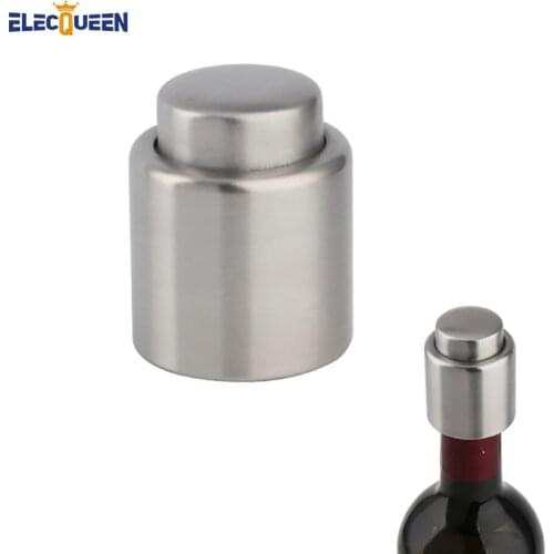 3 PCS Bottle Stopper Stainless Steel Red Wine Stopper Vacuum Sealed Red Wine Bottle Spout Liquor Flow Stopper Pour Cap
