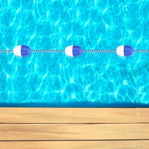 5m Swimming Pool Safety separation line with buoy/hooks Swim Pool Lane Line Divider 7cm float swimming pool lane line rope