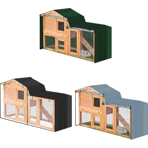 Rabbit Hutch Cover Farm Animal Cage Windproof Cover Pet Bunny Cage Dust Cover Waterproof Dust Cover Easy Cleaning Cage Accessory