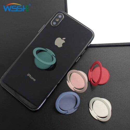 Ultra-thin Stent Accessories Finger Ring Holder Stand For Xiaomi Samsung 360 Degree Thin Mobile Phone Ring Holder For iPhone 12