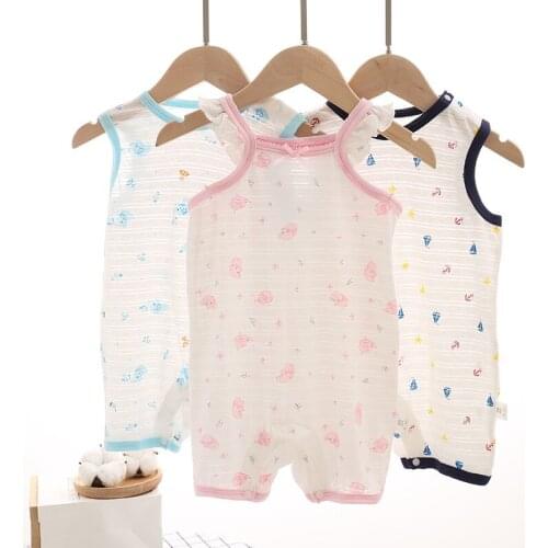 Baby Rompers 100% Cotton Short Sleeve Summer Girls Boys Clothes Toddler Infant 18-24 Months Clothes 2020 New