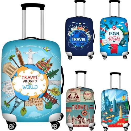 FORUDESIGNS Elastic Travel Luggage Cover Waterproof 18''-32inch Trolley Suitcase Cover for Trunk Case Stretch Travel Accessories