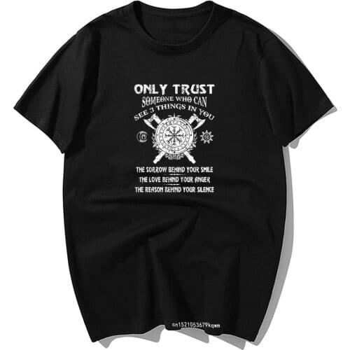 Odin Vikings T Shirts Fashion 100% Cotton Short Sleeve T-Shirt Men Camisas Hombre Hip Hop Tops Harajuku Streetwear