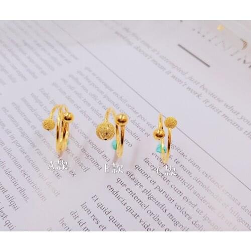 HX 24K Pure Gold Ring Real AU 999 Solid Gold Rings Elegant Shiny Heart Beautiful Upscale Trendy Jewelry Hot Sell New 2020