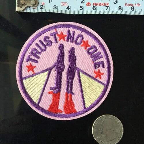 50pcs/lot Round Embroidery Patches Letter Applique Biker Clothing Decoration Sewing Accessories DIY Wholesale