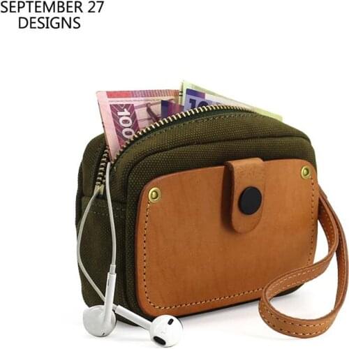 New Style Coin Purses Casual Canvas Women Mini Bags High Quality Travel Small Bag Credit Card Case Men Coin Pouch Car Key Wallet