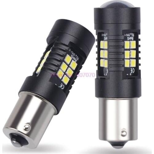 By DHL or Fedex 50pair 1156 BA15S LED Bulbs Car Lights Turn Signal Reverse Brake Light R5W 3030 LEDs 12V 24V Auto Lamp