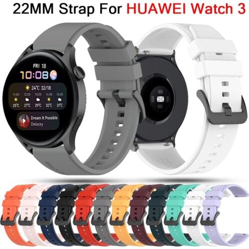 2021 Latest Band For Huawei Watch 3 Soft Silicone Watchband For huawei Watch 3Pro/GT 2e/gt2 pro Original 22mmUniversal Wristband