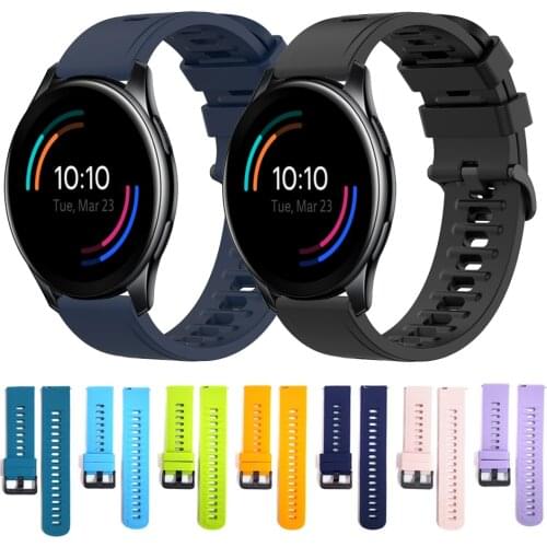 UEBN 22mm Silicone Sport band For Oneplus Watch Strap For one plus watch Replaceable watchbands Correa ремешок
