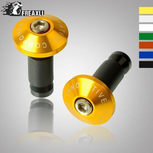For Kawasaki Ninja 300 650 ER6F ER6N Z750 Z800 Z900 ZX7R ZX12R 7/8''22 motorcycle handlebar cap motocross handle bar grips ends