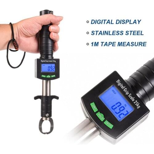 Fish Lip Gripper with Digital Scale 55 Pound Fish Catcher Fish Lip Clamp