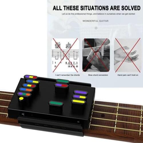 Guitar Learning System Beginner Finger Teaching Practice Aids Guitar One-Key Chord Trainer Tools for Folk Guitar Accessories hot