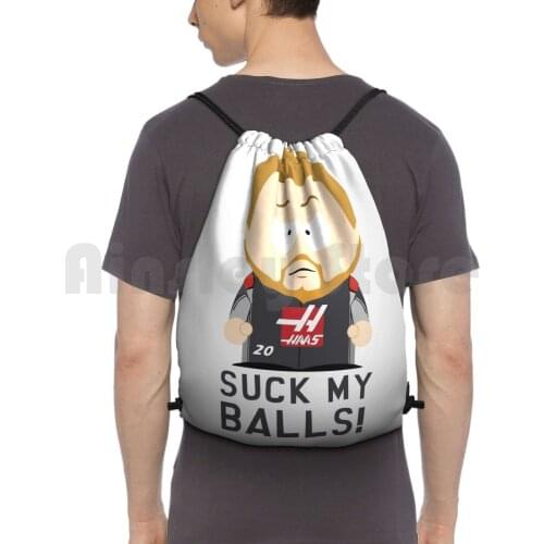" Suck My Balls "-Kevin Magnussen Backpack Drawstring Bag Riding Climbing Gym Bag K Mag Kevin Magnussen Suck My Balls Hass