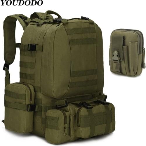 50L Tactical Backpack Mens Military Tactical Bag,Outdoor Hiking Climbing Army Backpack Trekking Camping Bags