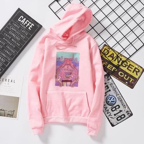 Kawaii Print Hoodies Women Hooded Sweatshirts Harajuku Hip Hop Hoodies Sweatshirt Japanese Streetwear