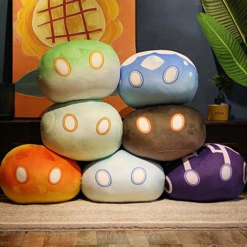 1pcs Cute Slime Game Genshin Impact Slime Theme Plush Pillow Slime Throw Toy Keli Dango Toys Birthday Xmas Gift Kids Toys