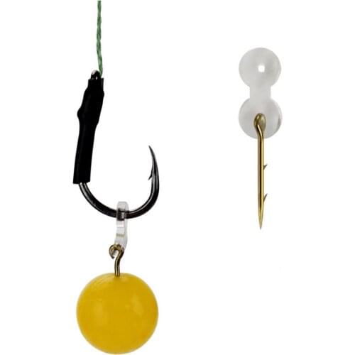 12 Pack Bait Spikes With Silicone Ring For Carp Fishing Hair Rigs Hooks Fishing Tools