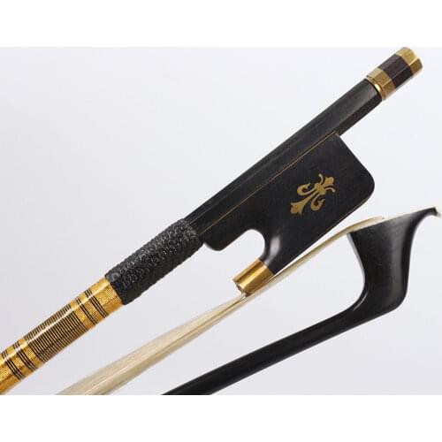 Advance 4/4 Cello Bow Black Carbon FIber Ebony Frog Natural HorseTailr