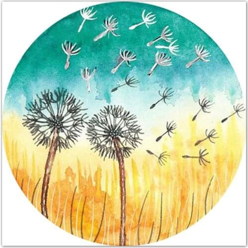DIY 5D Diamond Embroidery Dandelion flower Cross Stitch Non Full Square Diamond Painting Non Round Diamond Mosaic Home Gift