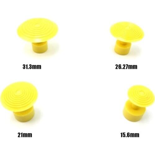 Paintless Dent Repair Kit 4 Pcs Yellow Plastics Glue Tabs Car Dent Suction Cups For Dent Pullers Ferramentas