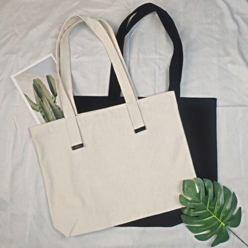 Bag Women 2021 Big Canvas Handbag Reusable Solid Color Tote Bags Large Capacity Shoulder Bag Grocery Storage Eco Shopping Bag