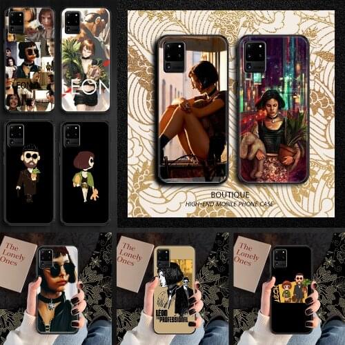 Leon Mathilda Phone case For Samsung Galaxy Note 4 8 9 10 20 S8 S9 S10 S10E S20 Plus UITRA Ultra black soft funda trend bumper