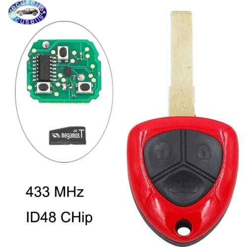 Keyless Entry Smart Remote Key Fob 3 Buttons 433 MHZ for Ferrari 458 With ID48 Chip