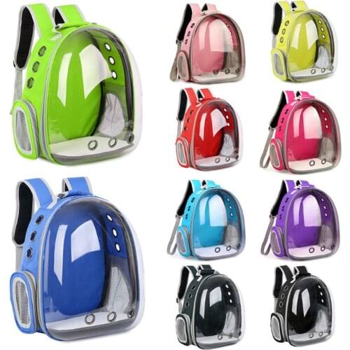 Breathable Transparent Capsule Pet Cat Puppy Travel Space Backpack Carrier Bag 20CA