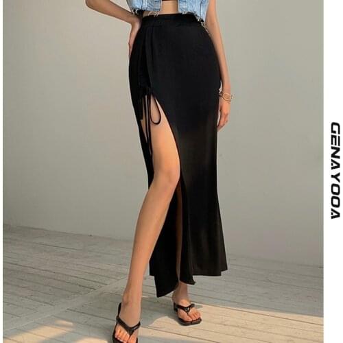 Женские юбки макси Genayooa China At AliExpress