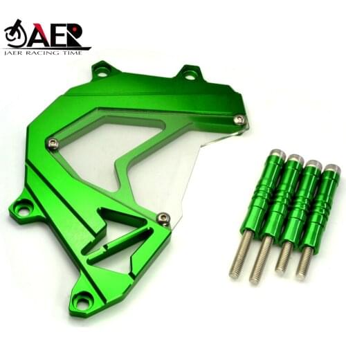 JAER Front Sprocket Panel Left Engine Guard Chain Cover for Kawasaki Z750 Z800 2013 2014 2015 2016