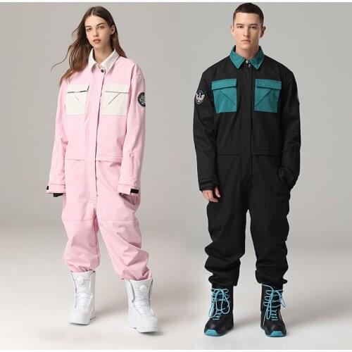 Ski Suit for Men Women Ski Jumpsuit Female Ski Jacket And Pants Male Winter Warm Waterproof Windproof Skiing Snowboarding Suit