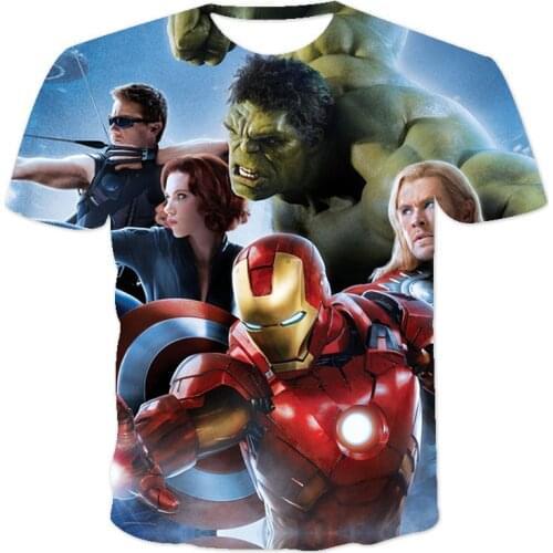 Mens short sleeve T-shirt 2021 summer new T-shirt 3D printing T-shirt fashion casual T-shirt cartoon printed T-shirt